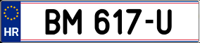 Trailer License Plate